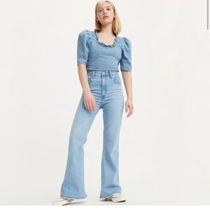 Levis Premium Denim 70’s High Rise Flare Jeans